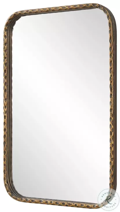 Pretzel Aged Bronze Vanity Mirror