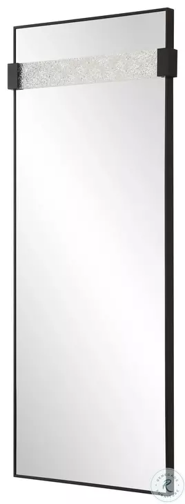 Dalewyn Satin Black Modern Dressing Mirror