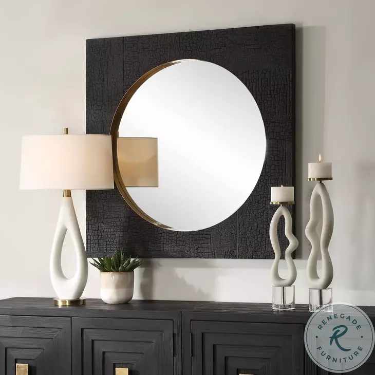 Ritmore Rich Black Square Mirror