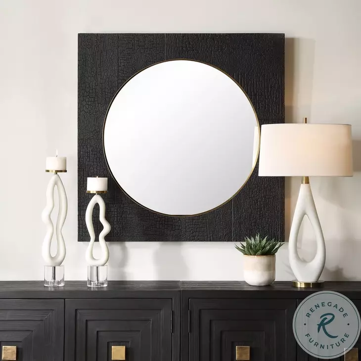Ritmore Rich Black Square Mirror