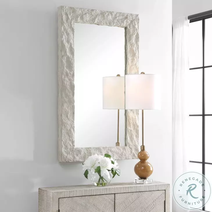 Greystone Rich Aged Ivory Rectangle Mirror