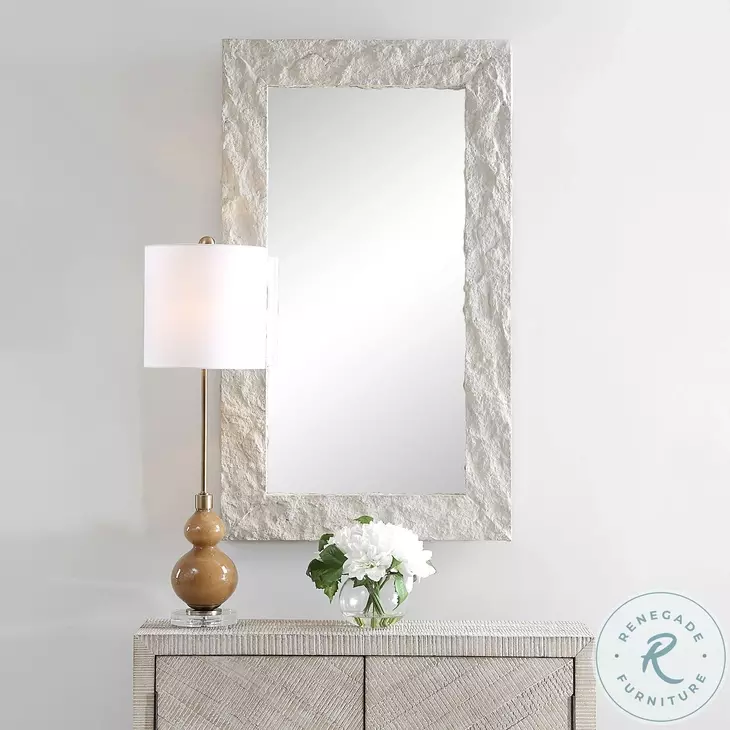 Greystone Rich Aged Ivory Rectangle Mirror