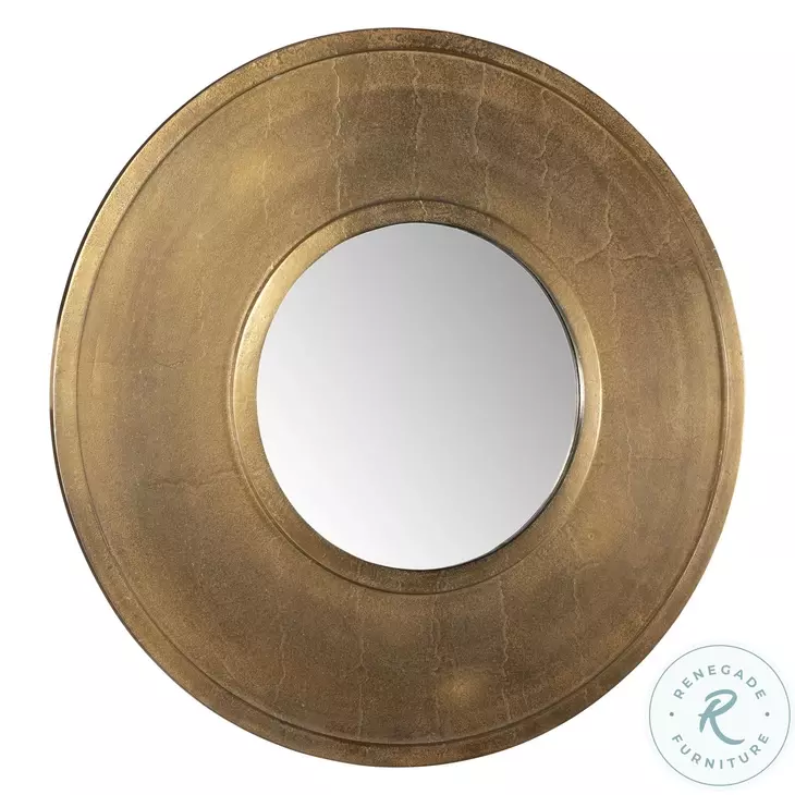 Nicole Antique Brass Mirror