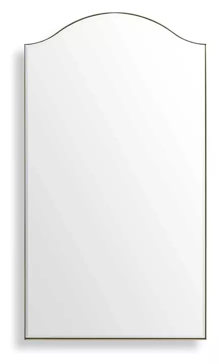 Mallorca Brushed Brass Arched Wall Mirror