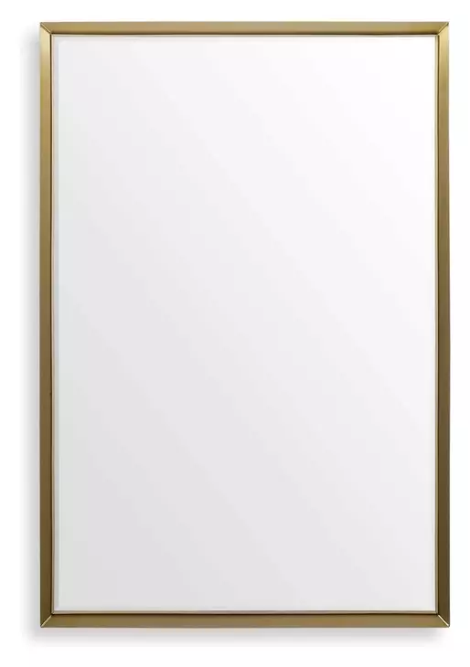 Riverton Brushed Brass Rectangular Wall Mirror