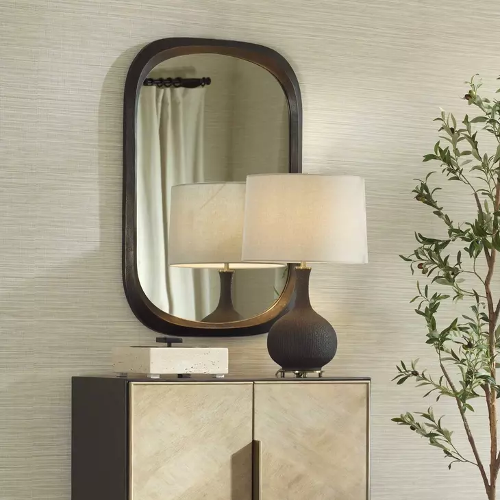 Riverton Dark Bronze Rectangular Wall Mirror