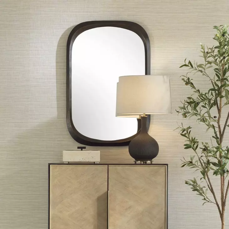 Riverton Dark Bronze Rectangular Wall Mirror