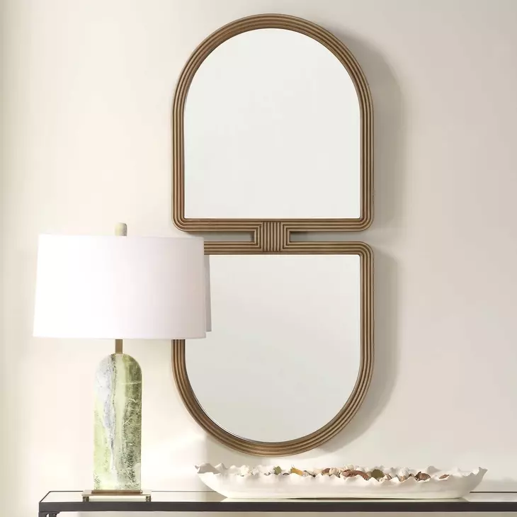 Carlisle Light Natural Oval Wall Mirror