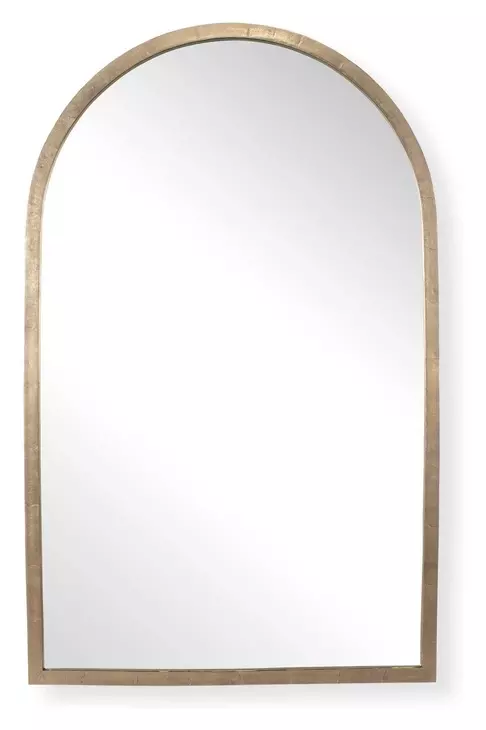 Prescott Antique Brass Arched Wall Mirror