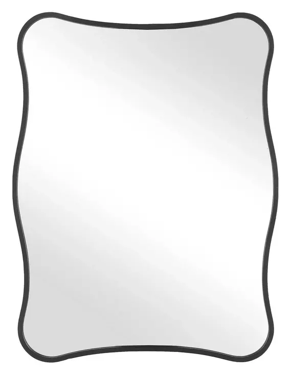 Belmont Satin Black Rectangular Vanity Mirror