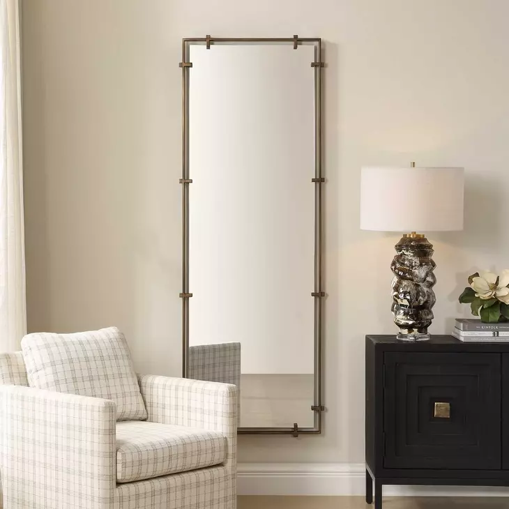 Kingsley Dark Bronze Rectangular Wall Mirror