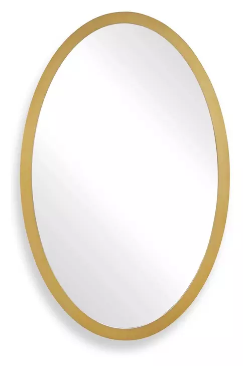 Belmont Antique Brass Oval Wall Mirror