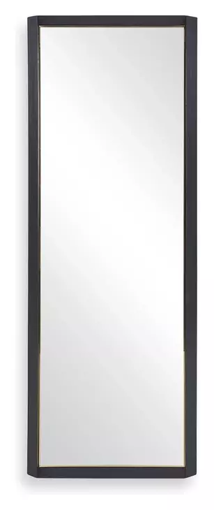 Carlisle Black and Gold Rectangular Tall Wall Mirror
