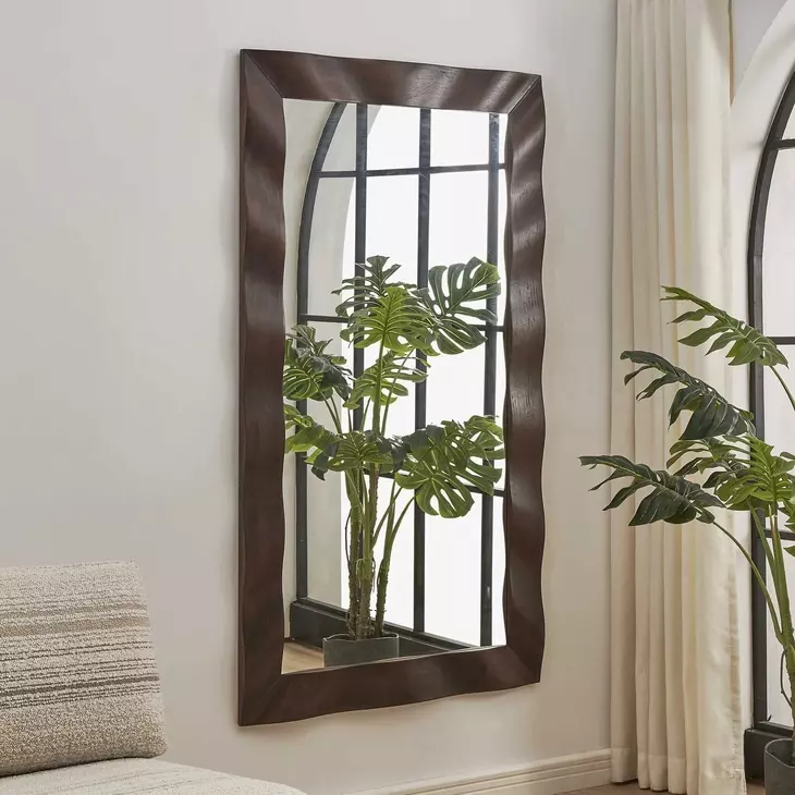 Fairmont Dark Walnut Rectangular Wall Mirror