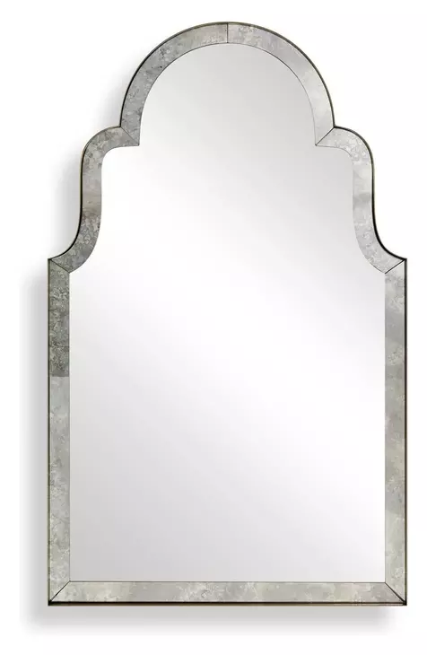 Brayden Antique Brass Arched Wall Mirror