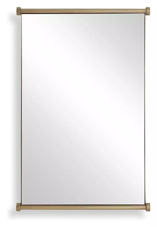 Monterey Antique Brass Rectangular Wall Mirror