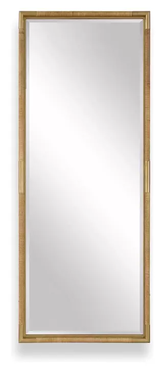 Riverton Antique Gold Rectangular Tall Wall Mirror