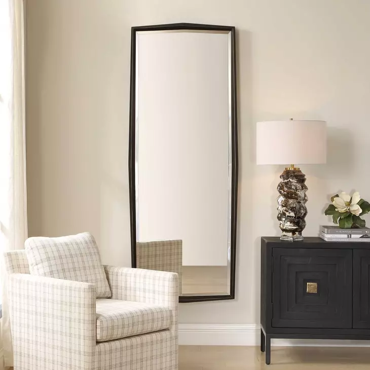 On Point Dark Bronze Rectangular Tall Wall Mirror