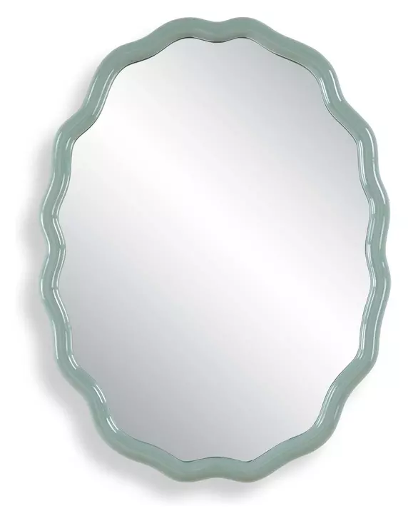 Langston Egg Blue Oval Wall Mirror