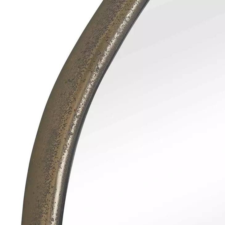 Fairmont Antique Brass Round Wall Mirror