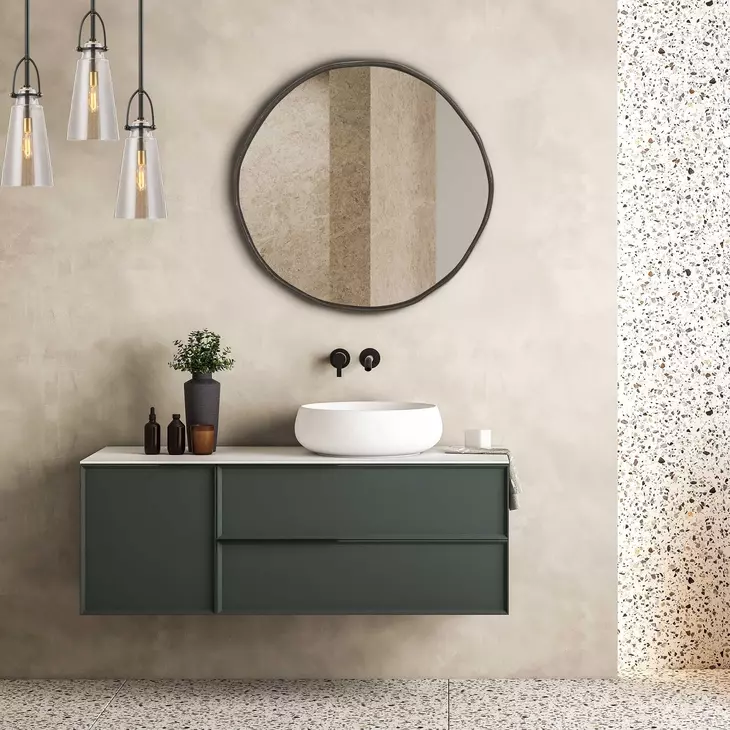 Fairmont Dark Bronze Round Wall Mirror