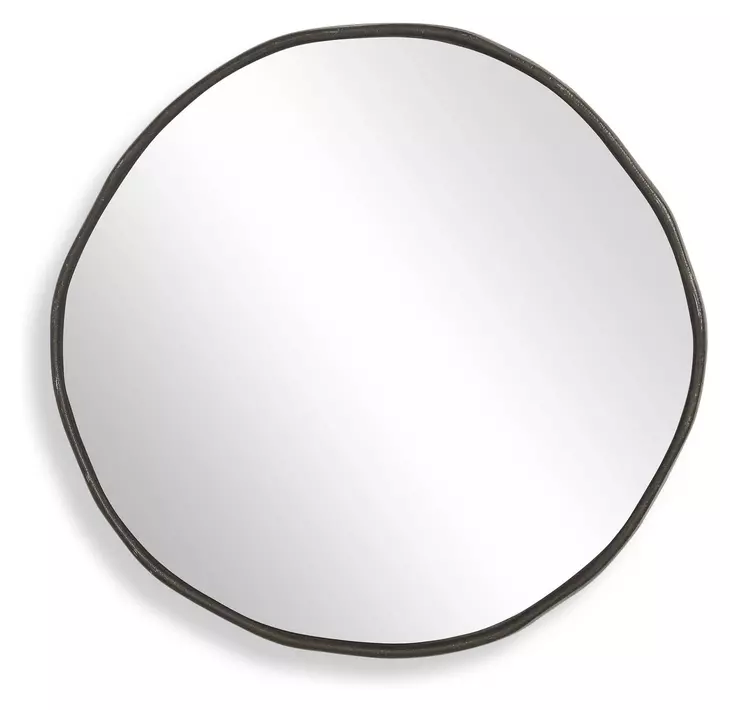 Fairmont Dark Bronze Round Wall Mirror