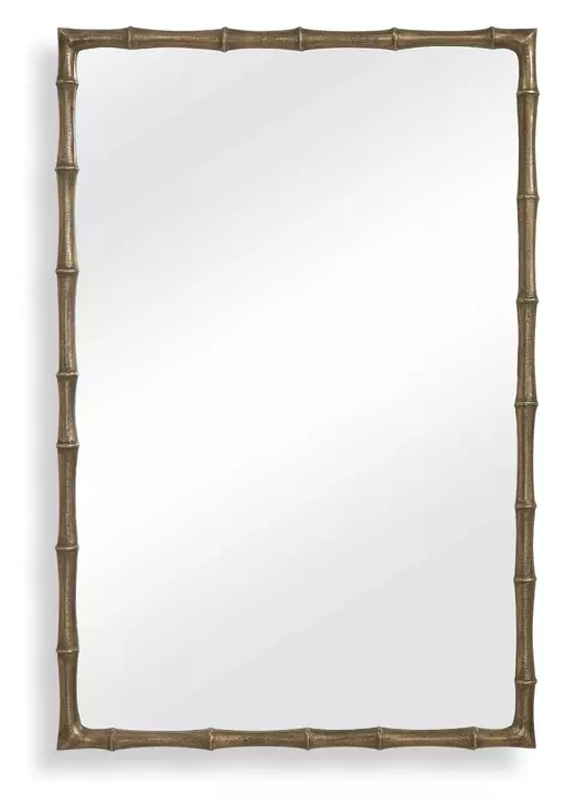 Arlington Antique Brass Rectangular Wall Mirror