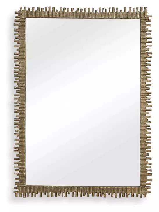Belmont Antique Brass Rectangular Wall Mirror
