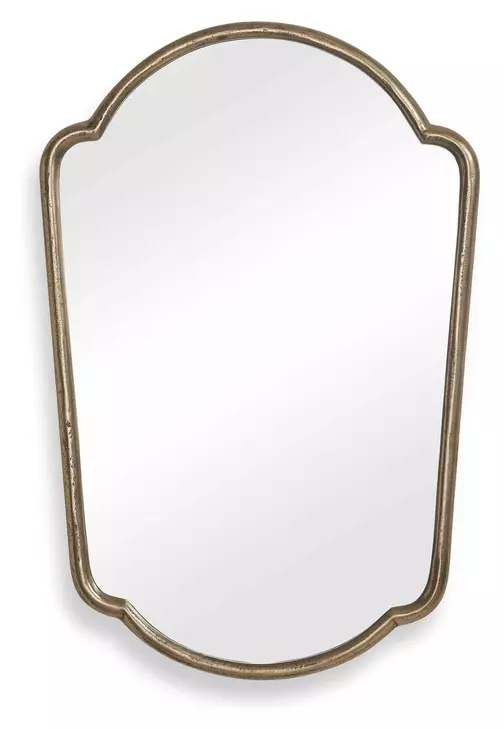 Grafton Antique Brass Free Form Wall Mirror