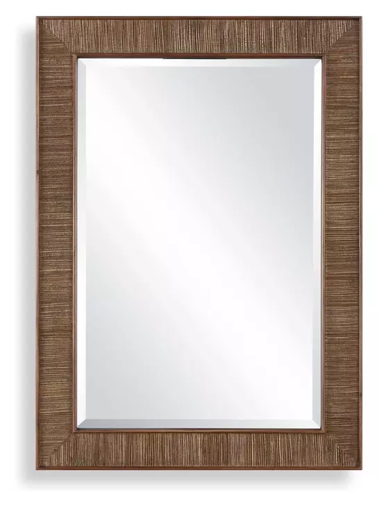 Fairmont Warm Walnut Rectangular Wall Mirror