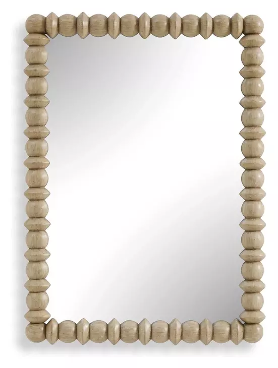 Alden Warm Ivory Rectangular Wall Mirror