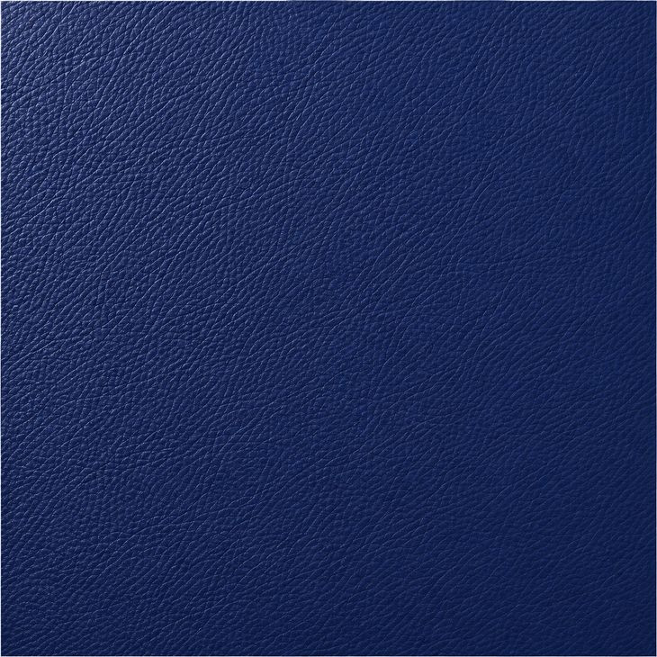 Mira Blue Leather Upholstered Swivel Accent Chair