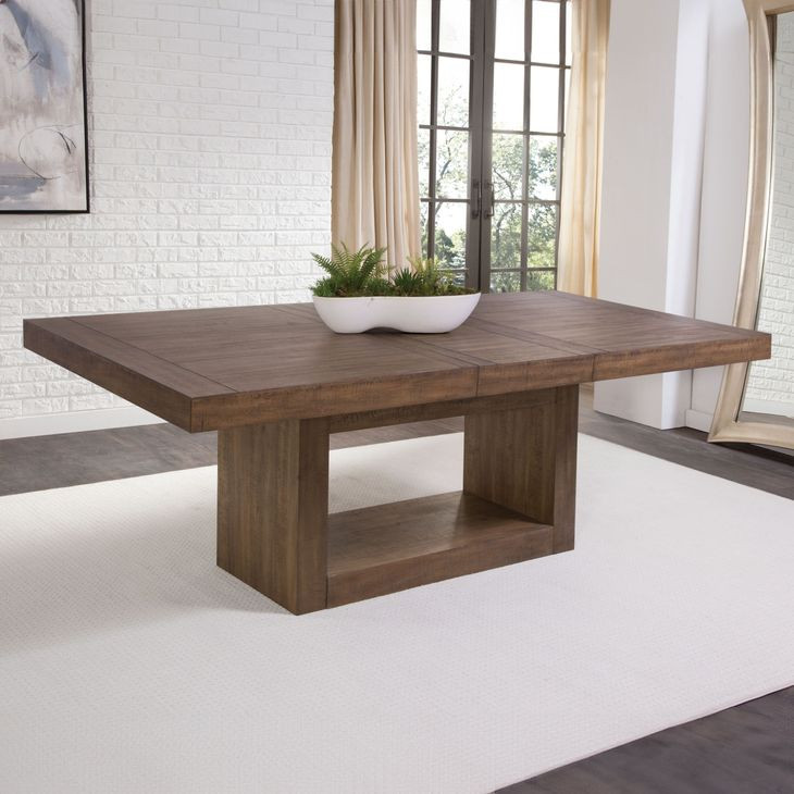 Garland Brown 70" Extendable Rectangular Dining Table