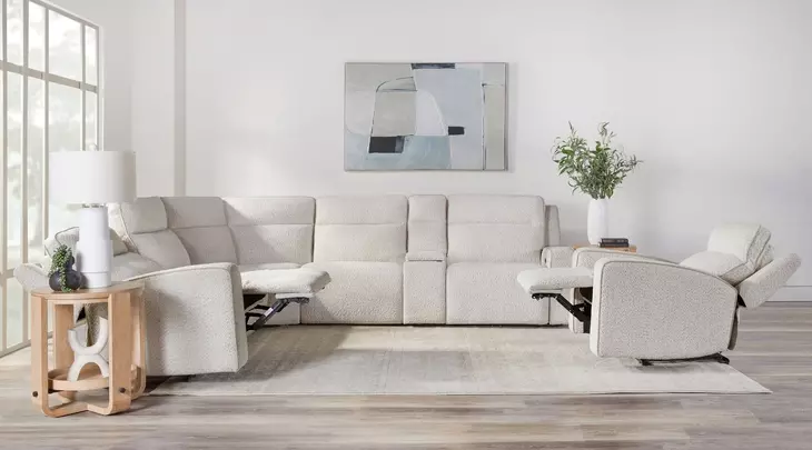 Lancaster Fluffy River Rock Zero Gravity Power Recliner