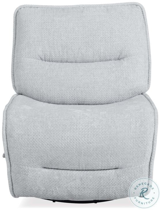 Lioren Silver Fox Armless Swivel Glider Recliner