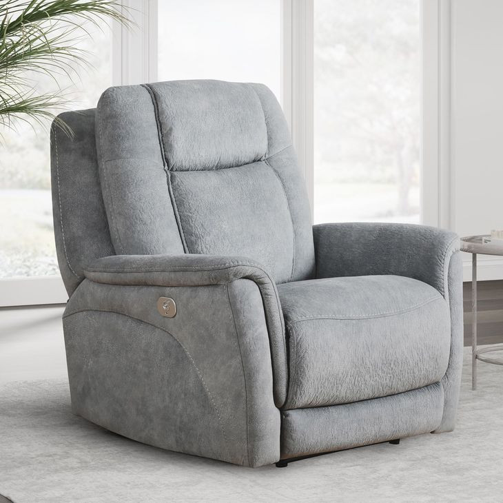 Linus Hudson Grey Zero Gravity Power Recliner