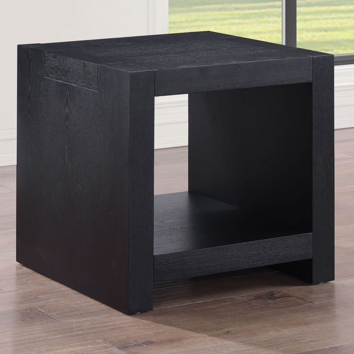 Aubrey Black Square End Table
