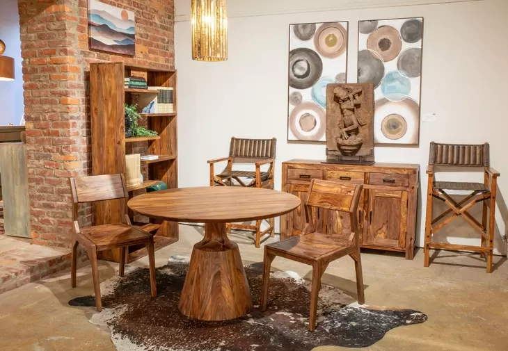 Acres Brownstone 46" Round Dining Table