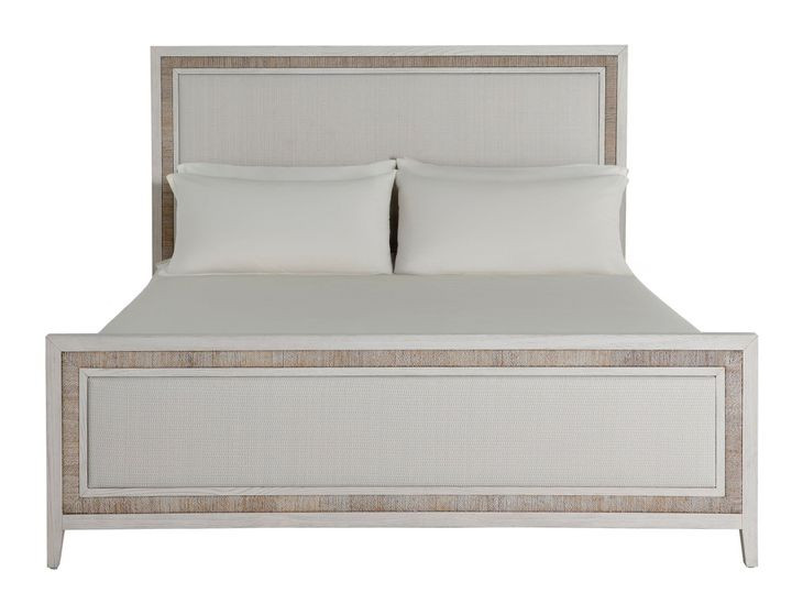 Grand Bermuda Whitewash King Panel Bed