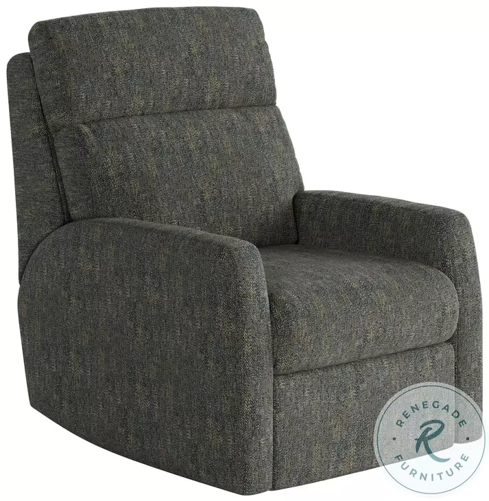 Mimi Berber Indigo Wall Hugger Power Headrest Recliner with SoCozi Massage