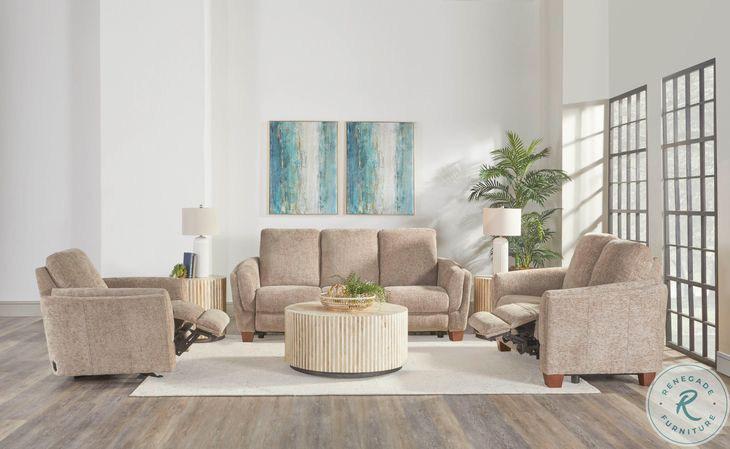 Merriden Biscotti Power Reclining Living Room Set