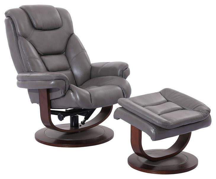 Monarch Ice Swivel Recliner with Ottoman