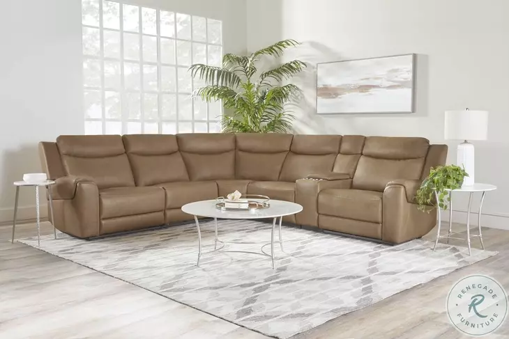 Momentum Cashew Modular Power Reclining Sectional