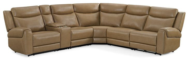 Momentum Cashew 6 Piece Modular Power Reclining Sectional