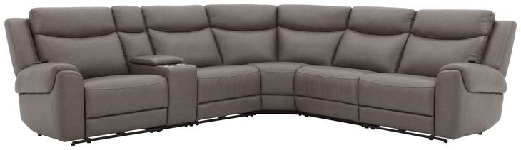Momentum Dark Granite Modular Power Reclining Sectional