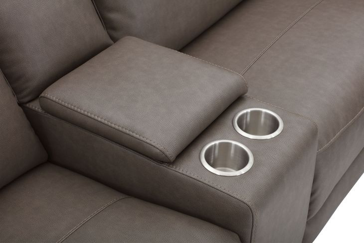 Momentum Dark Granite Modular Power Reclining Sectional