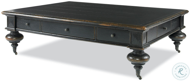 Grand Oak Dark Rustic Cocktail Table