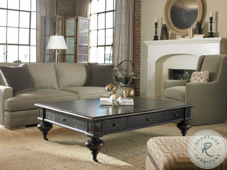 Grand Oak Dark Rustic Cocktail Table