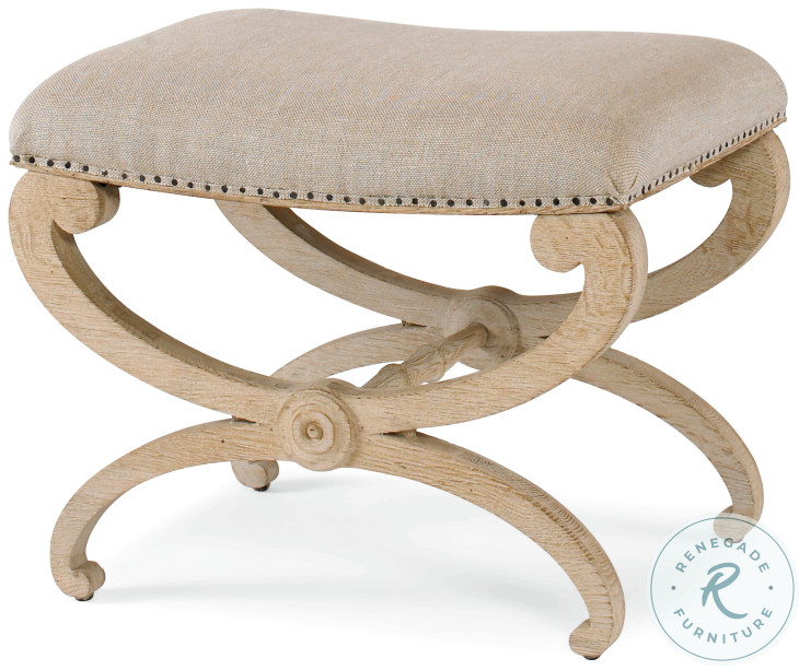 Sienna Faux Linen Tabouret Ottoman