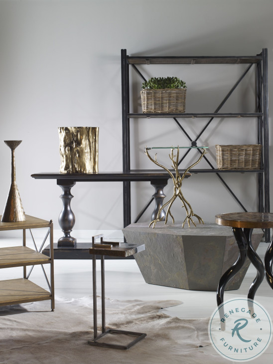 Artides Aged Bronze Martini Table